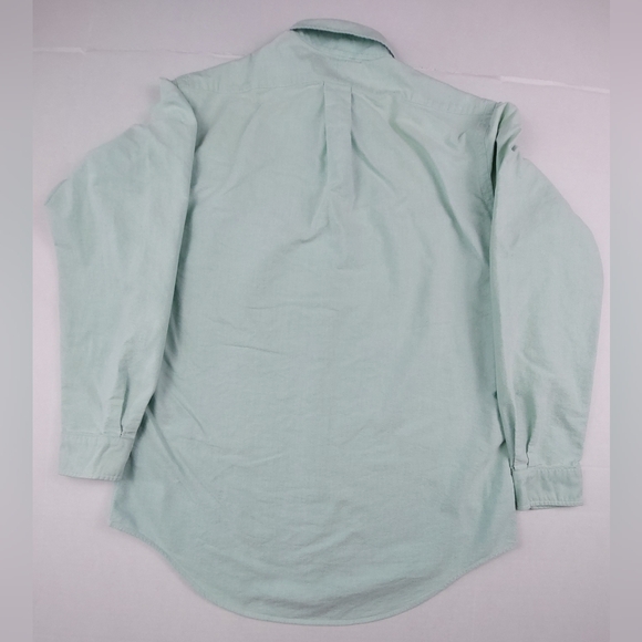 Ralph Lauren Shirt Mens Size 15.5-34 Green Mint Polo Flesh Pony Button Down - Picture 2 of 11